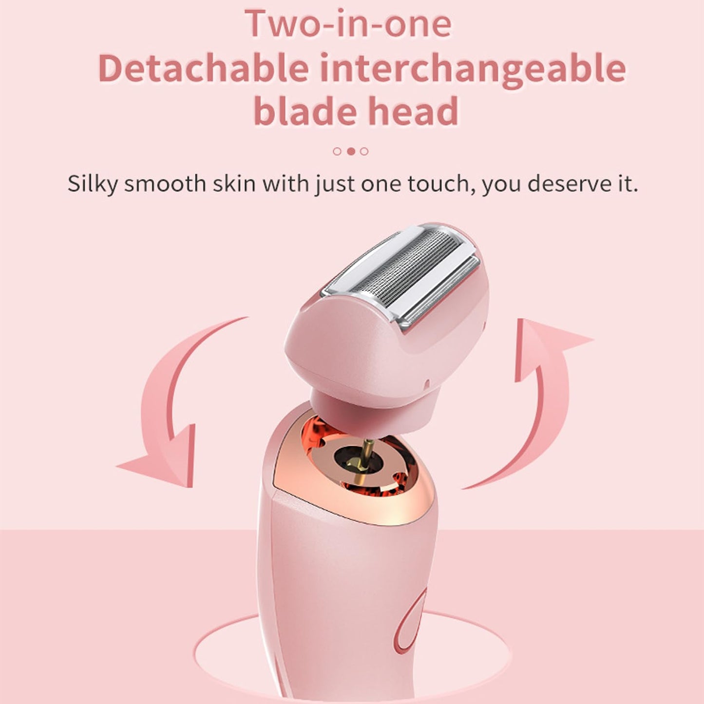 Dusk Razor for Women,The Glide Pro 3.0 Razor,Duskofficial Razor,Dusk Glide Pro 3.0, Electric Shaver for Women,Wet and Dry, Painless Hair Removal, Removable Head(Blue)
