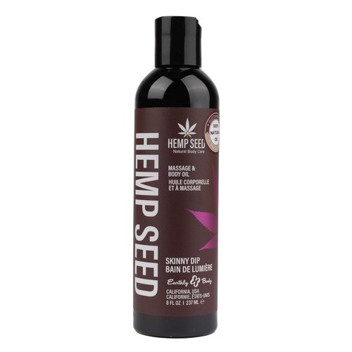 Hemp Seed Massage Oil - Nourishing & Moisturizing Formula | 8 fl. oz. | Vegan & Cruelty-Free