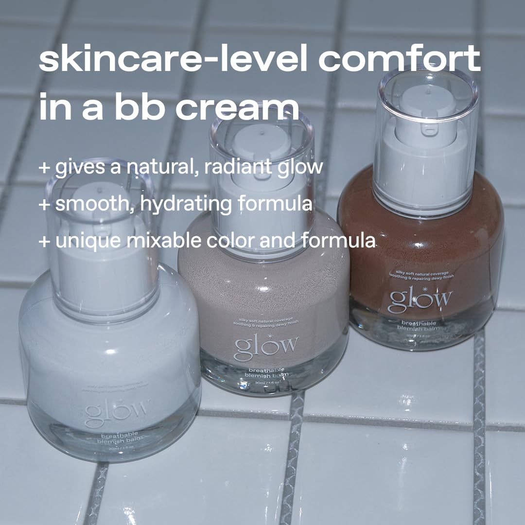 Skiennix Glow Blemish Balm - Medium-Coverage BB Cream & Tinted Moisturizer | 1 Fl Oz with Green Tea Infusion