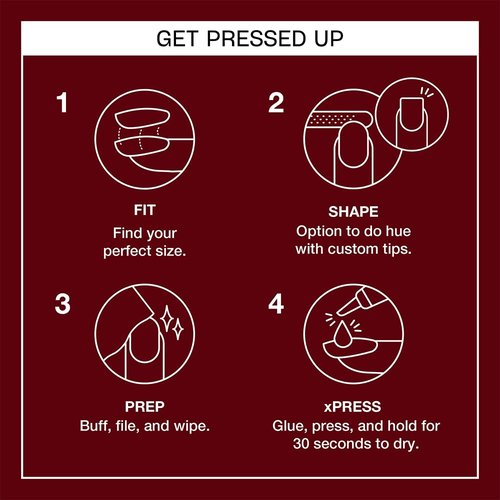 OPI Press-On Nails - Professional Nail Art Kit | Short Round, Long Almond & Coffin Shapes