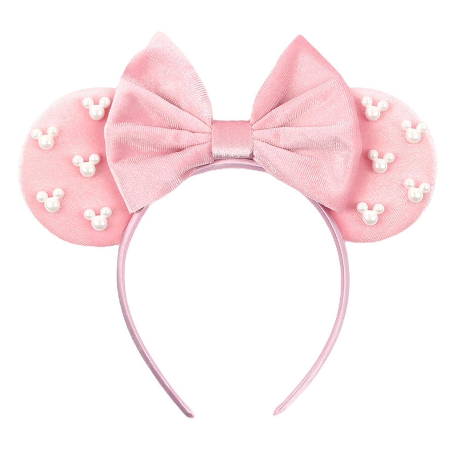 JOYFISCO Mouse Ears Headbands Shiny Bow Mouse Ears Headband Glitter Party Princess Decoration Cosplay Costume for Women Girls