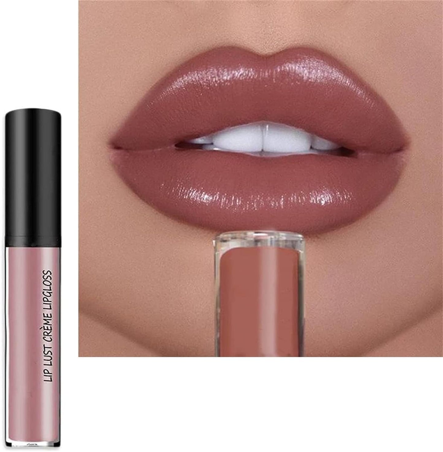 Teamoda 12 Color Cream Lip Gloss - Long-Lasting, Waterproof Hydrating Velvet Lipstick | 1.3 Fl Oz