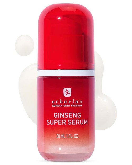 Erborian Ginseng Super Serum - Anti-Aging Hydrating Peptide Complex for Smooth, Even Skin Tone