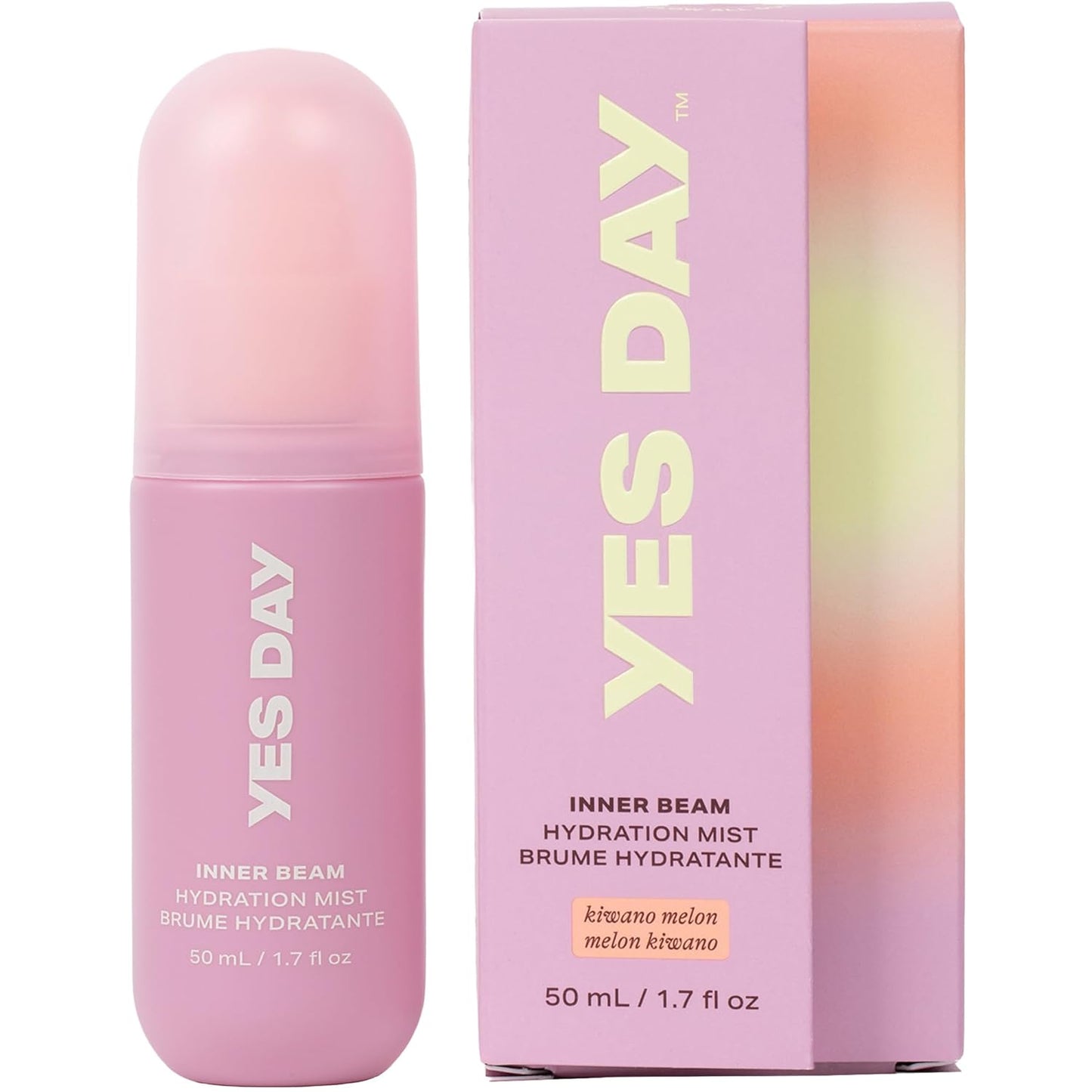 Yes Day Hydrating Face Mist for Teens - Travel Size Facial Spray with Kiwano Melon & Glucosamine (50ml)