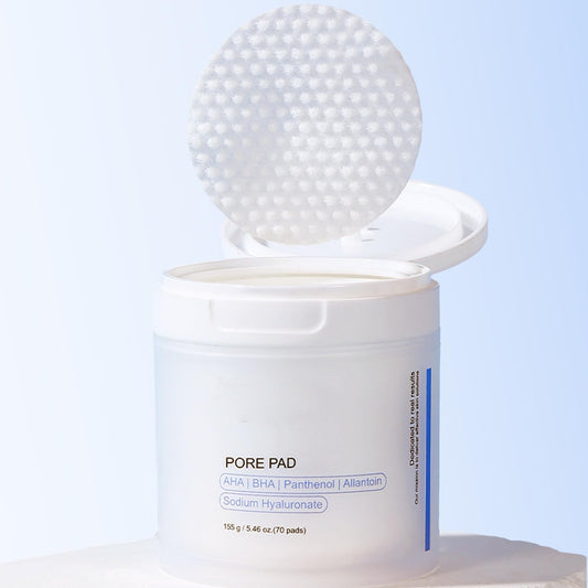 Skiennix Pore Texture Pads - Deep Cleansing & Pore Refining | 70 Count AHA & BHA Peeling Pads for Oily Skin