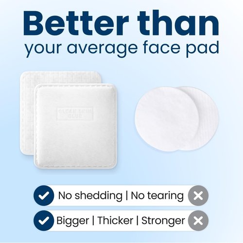 Clean Skin Club Clean² Pads 2.0 - Ultra Soft Organic Disposable Face Pads with Triple Layers | New Improved Edges