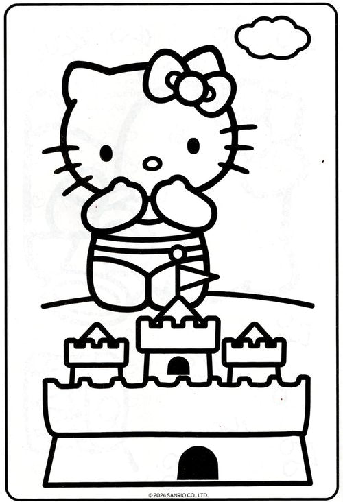 Bendon Hello Kitty Coloring Activity Book and Sticker Set for Kids