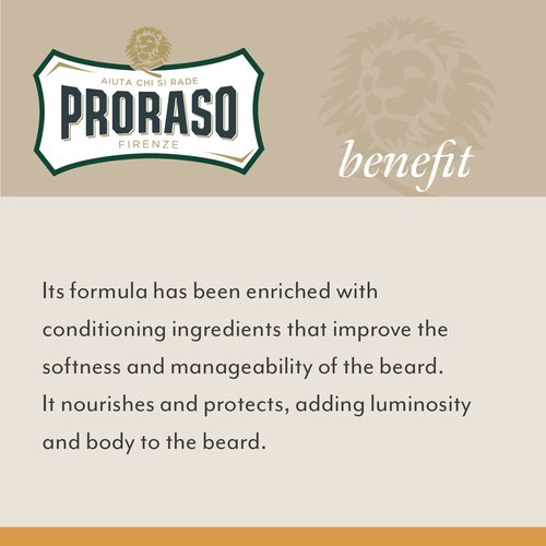 Proraso Beard Balm - Nourishing Formula for Softening New Beard Growth | Ideal for Short Beards