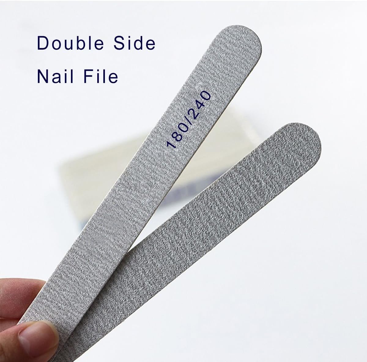 Skiennix Nail File Set - 20 Professional Double-Sided 180/240 Grit Manicure Tools
