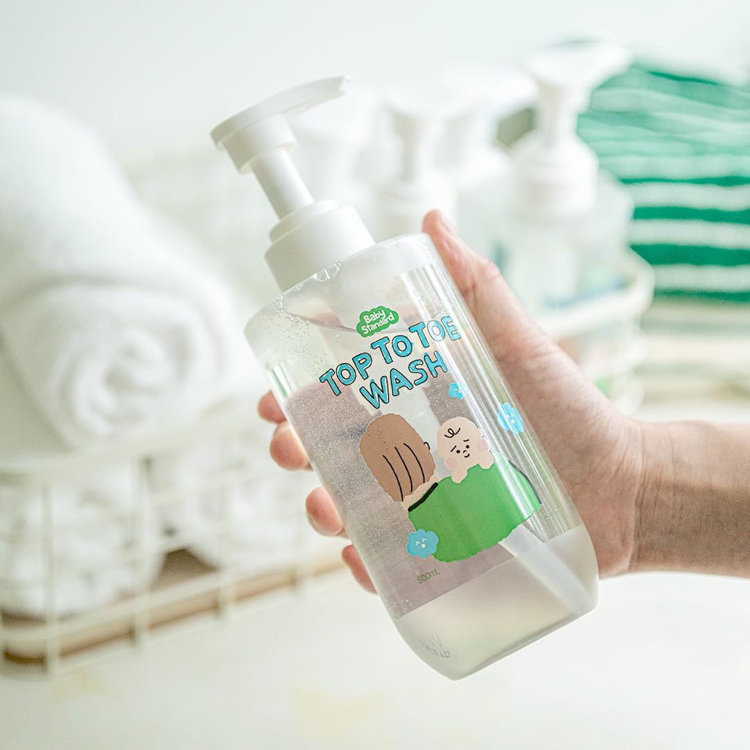 Skiennix Baby Wash & Shampoo - Tear-Free, Low pH Plant-Based Cleanser for Sensitive Skin | 16.9 fl. oz.
