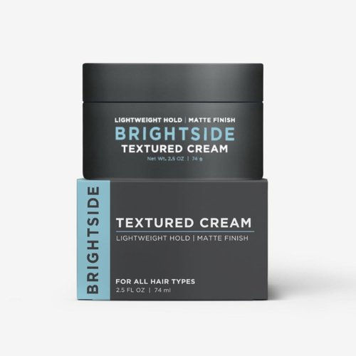 Brightside Textured Cream - Lightweight Hold Matte Finish | Water-Based Clay Blend for All Hair Types