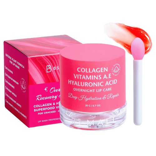 BS-MALL Watermelon Lip Balm Butter - Hydrating Overnight Mask for Soft, Kissable Lips | 20g