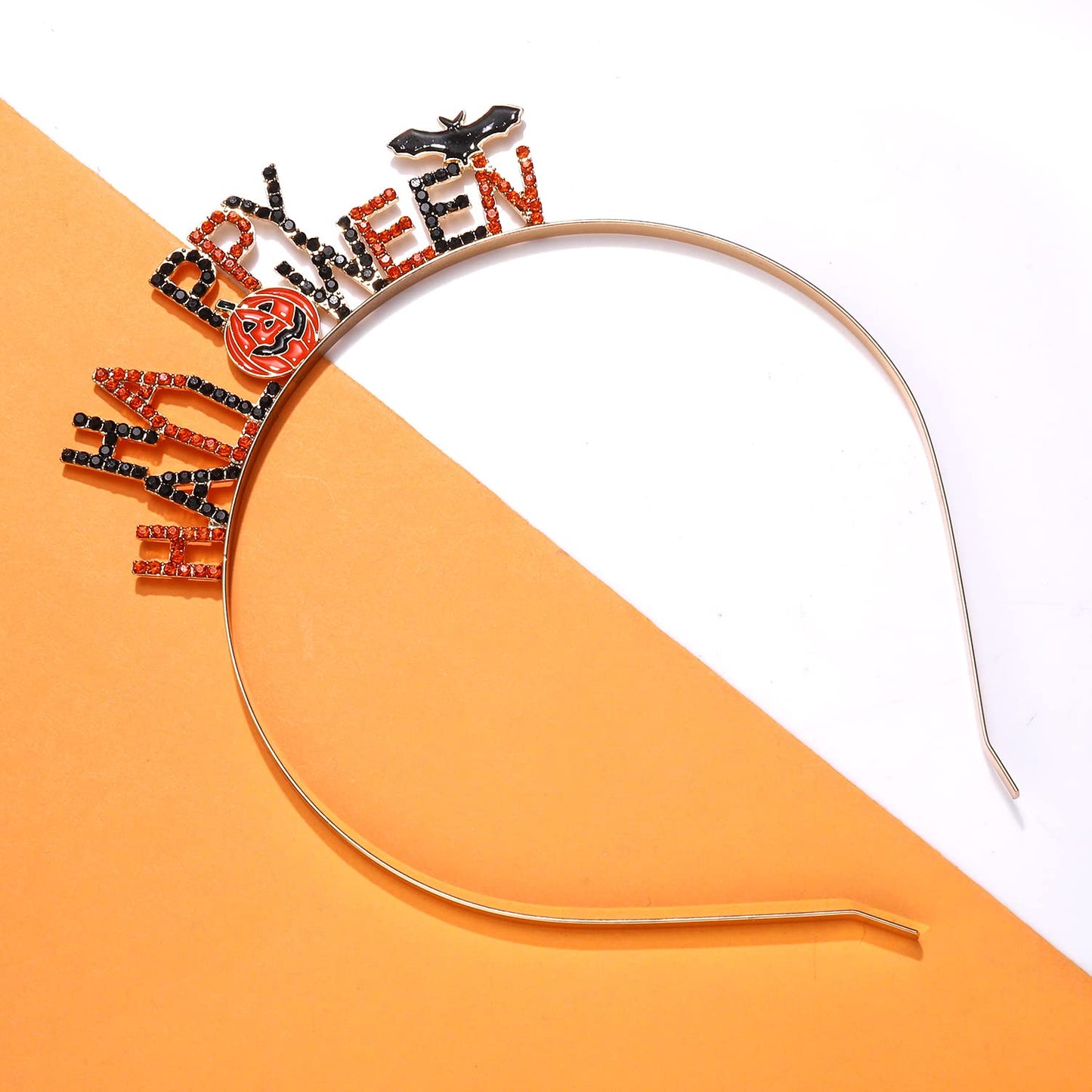 UYT Halloween Headbands Rhinestone Halloween Hairbands for Women Girls Halloween Party Headwear