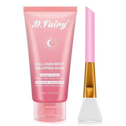 Collagen Overnight Wrapping Peel-Off Facial Mask - Hydrating Night Mask for Glowing Skin | 2.53 fl. oz