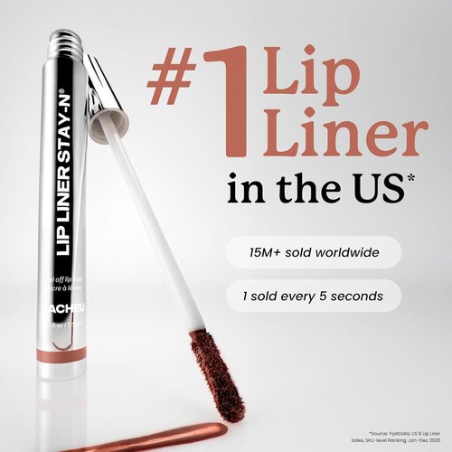 Sacheu Lip Liner - Long Lasting Waterproof Lip Tint with Hyaluronic Acid & Vitamin E | Vegan, Transfer Proof Matte Finish (p-INKED)