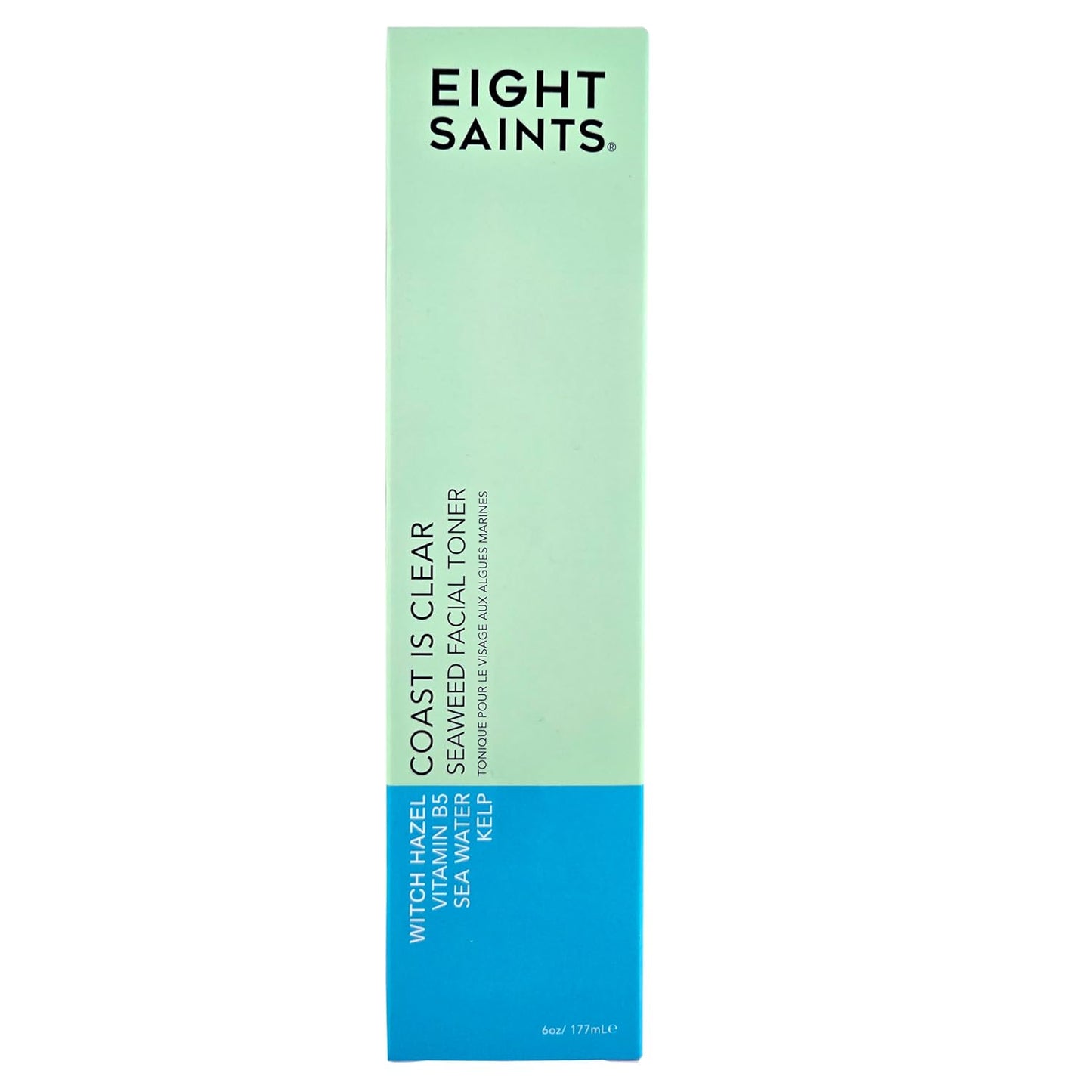 Eight Saints Coast Is Clear Seaweed Anti-Aging Face Toner - Natural, Alcohol-Free, Minimizes Pores | 6 Ounces