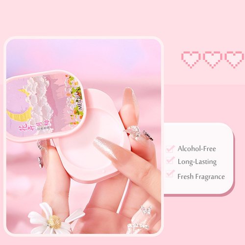 gcdat Solid Perfume, 3 Pack Women Solid Colognes, Portable Pocket Balm, Perfect for Travel Use, Natural Fragrance Perfume for Women