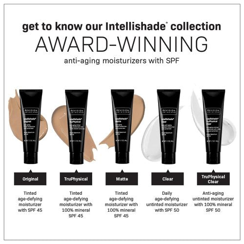 Revision Skincare Intellishade® Original SPF 45 Tinted Moisturizer & Brightening Facial Wash Bundle - 1.7oz & 6.7oz for Radiant Skin