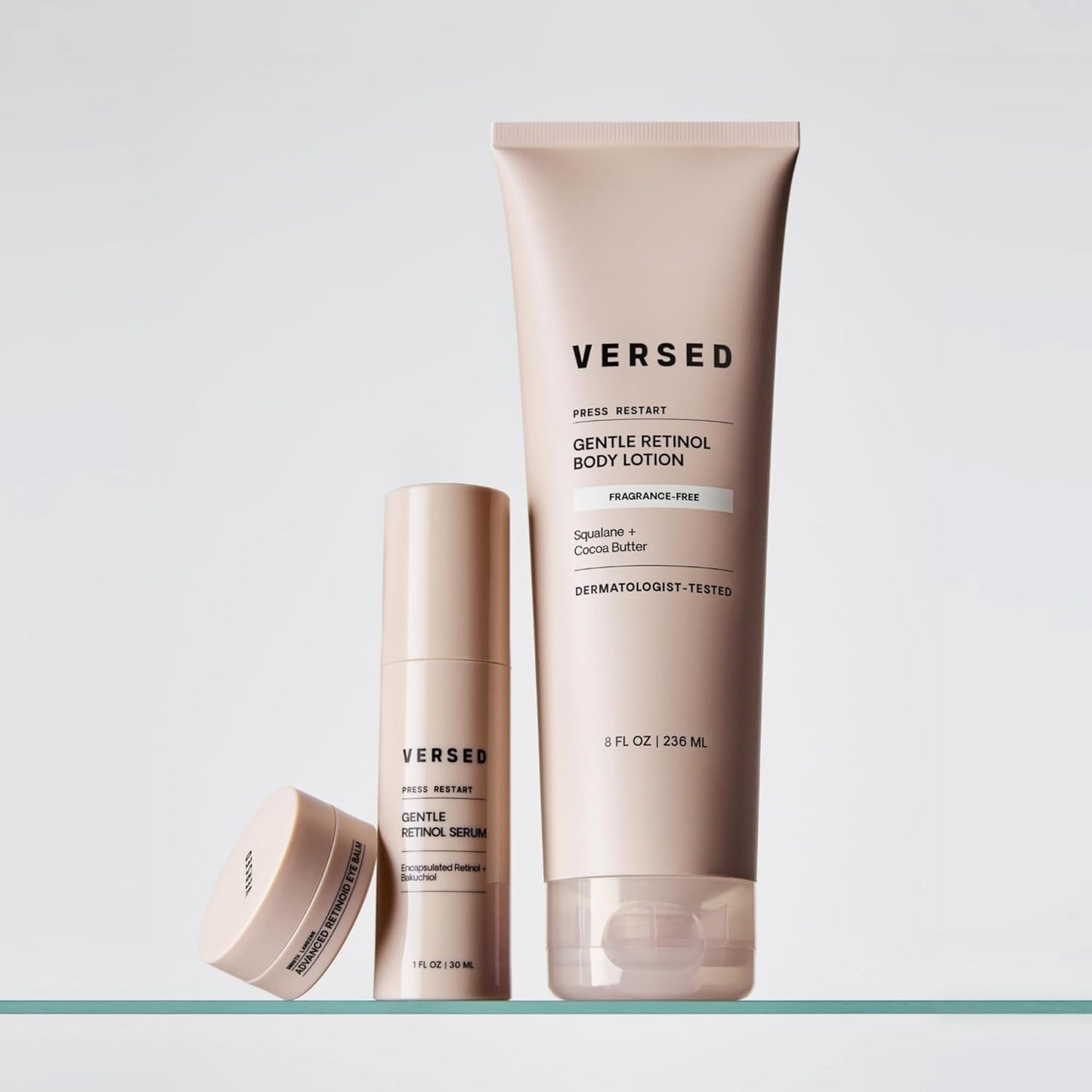 Versed Press Restart Retinol Serum - Gentle Bakuchiol Anti-Aging Formula for Sensitive Skin | 1 Fl Oz