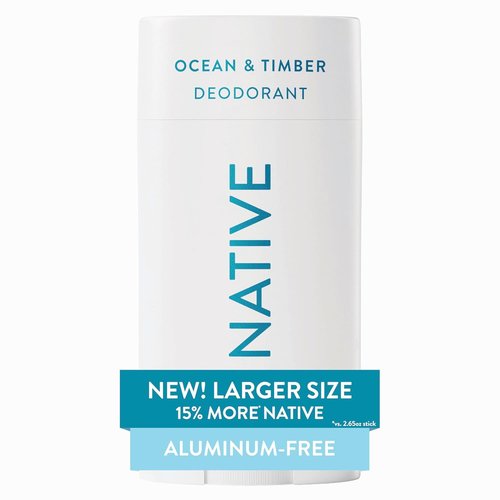 Native Aluminum-Free Deodorant - Ocean & Timber Scent | 72-Hour Odor Control, 3.1 oz Stick for Men & Women