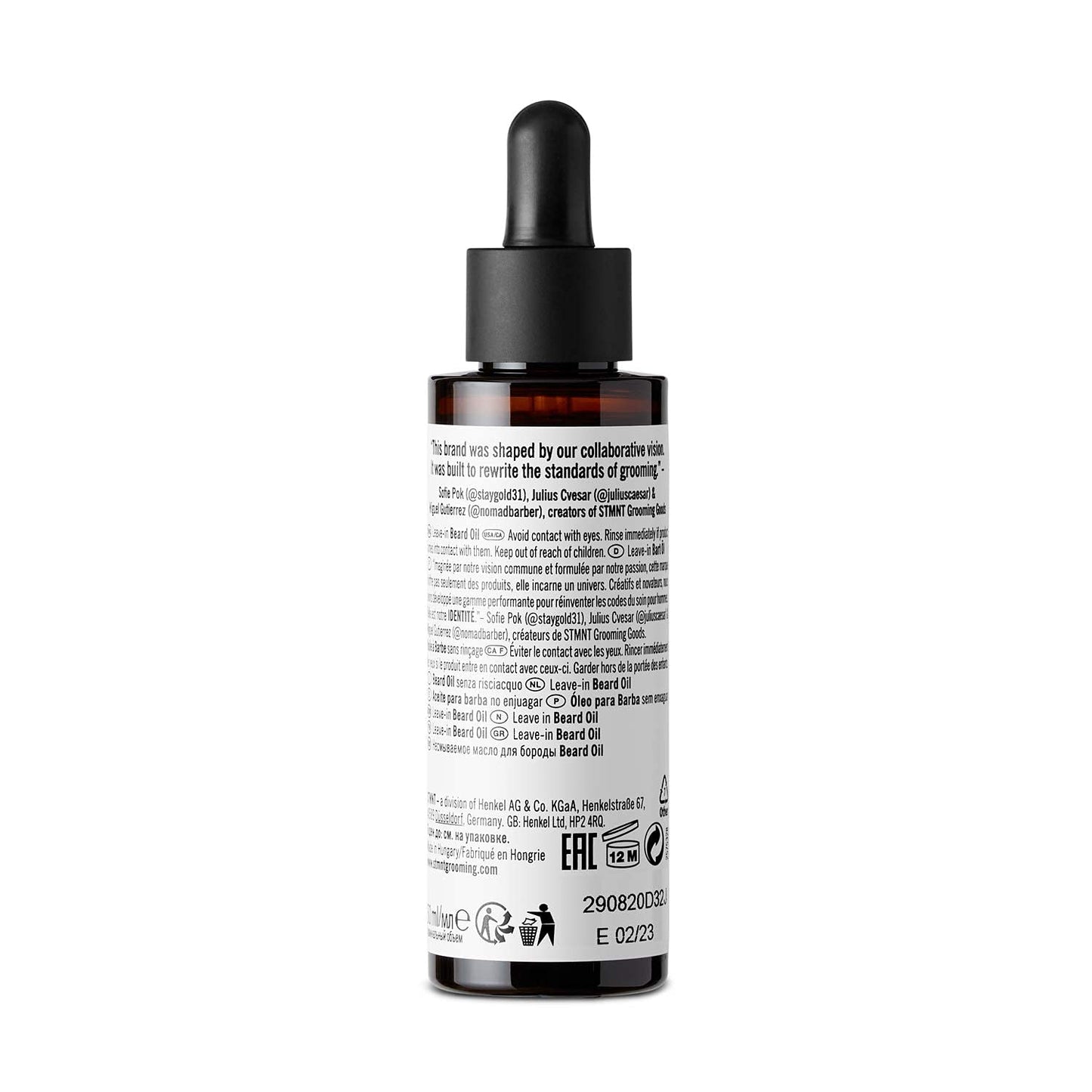 STMNT Grooming Goods Beard Oil - Moisturizing Natural Oil Formula | 1.6 oz | Silicone-Free