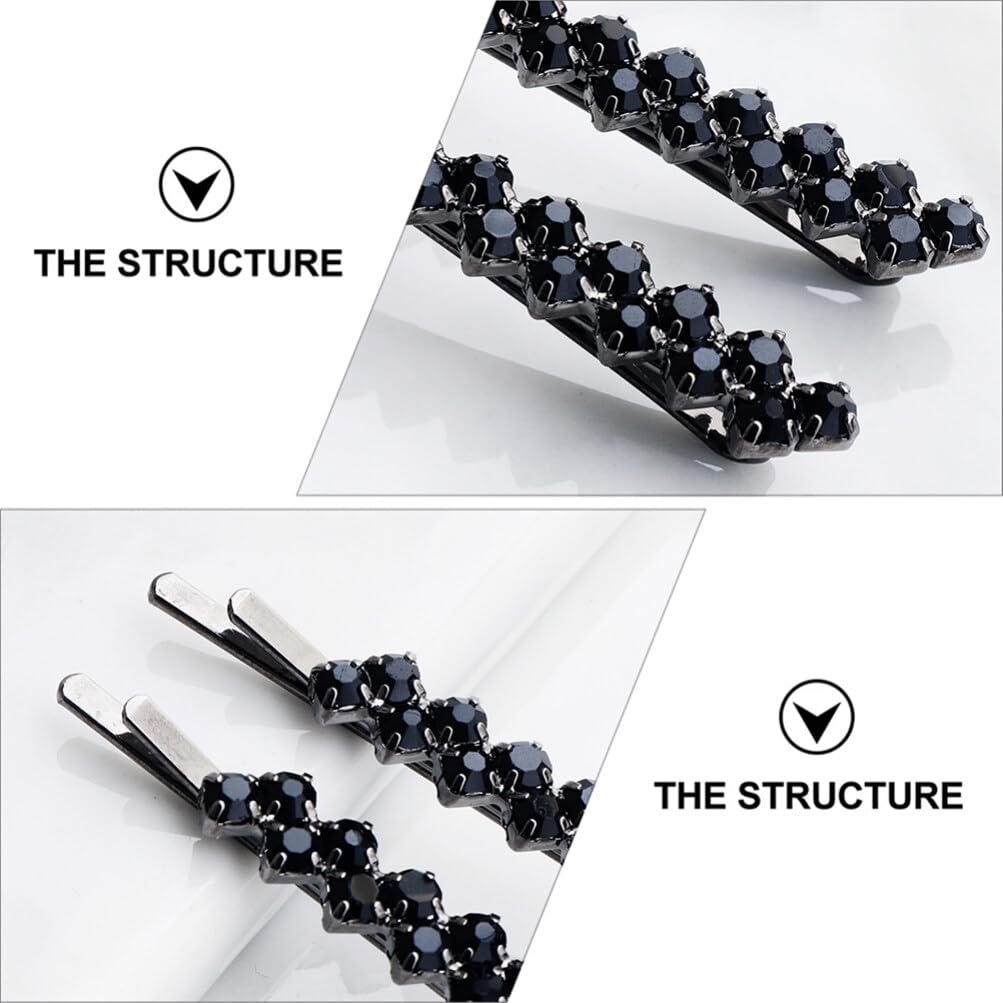 3 sets Rhinestone Hairpins Elegant Bobby Hair Accessories Women Girls Bridal Wedding Party