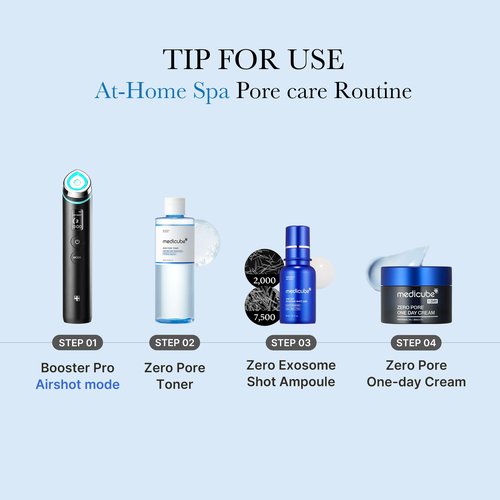medicube Zero Pore Toner I Exfoliating & Hydrating Blue Bottle Water Toner with AHA, BHA, PHA, Niacinamide, and Panthenol | Korean Skin Care for Pores, Texture, and Moisture Care (8.45 fl. oz.)