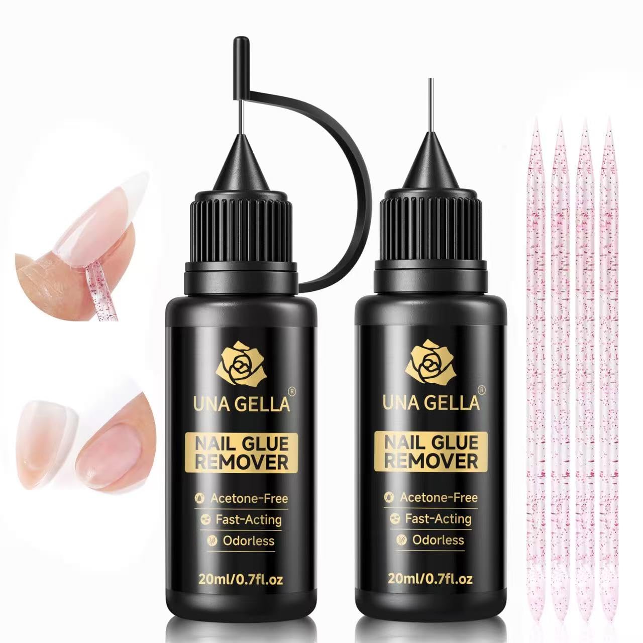 UNA GELLA GEL NAIL TIPS FOR ACRYLIC NAIL TIPS SOFT GEL TIPS