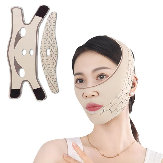 V-Line Lifting Chinstrap,Reusable V Line Lifting Mask with Chin Strap,Chin strap 23-27 Inches (Mickey color)