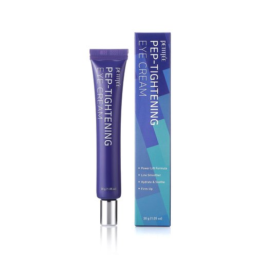 Petitfee Pep-Tightening Eye Cream - Peptide Formula with Green Tomato & Coffee Seed Extract | 1.05 oz (30g) for Fine Lines & Tightening