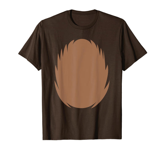 Funny Kids Brown Bear Belly Halloween Costume Zoo Keeper Men T-Shirt