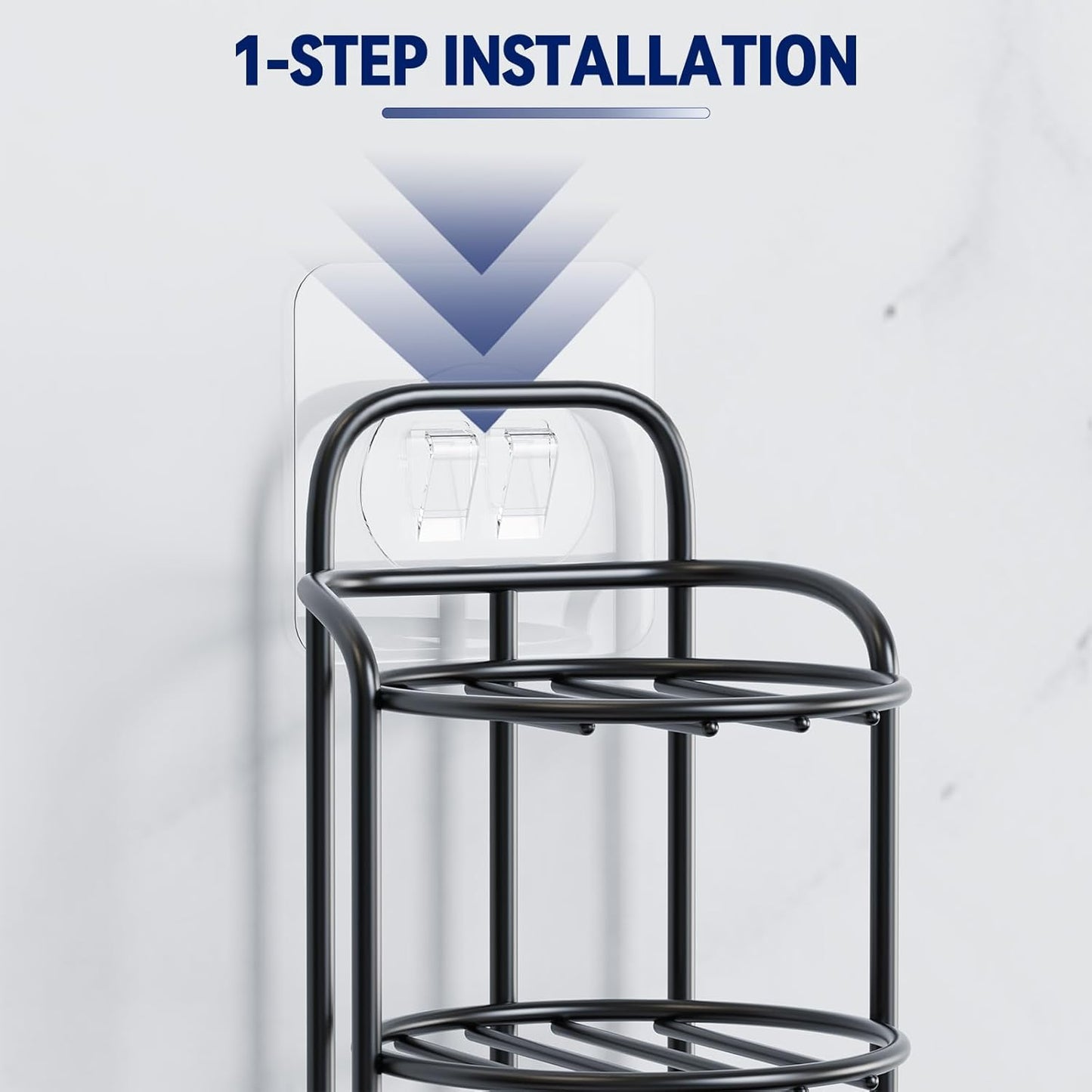 Skiennix 3-Tier Shower Soap Holder - Self-Adhesive & Freestanding Draining Caddy for Bathroom Decor