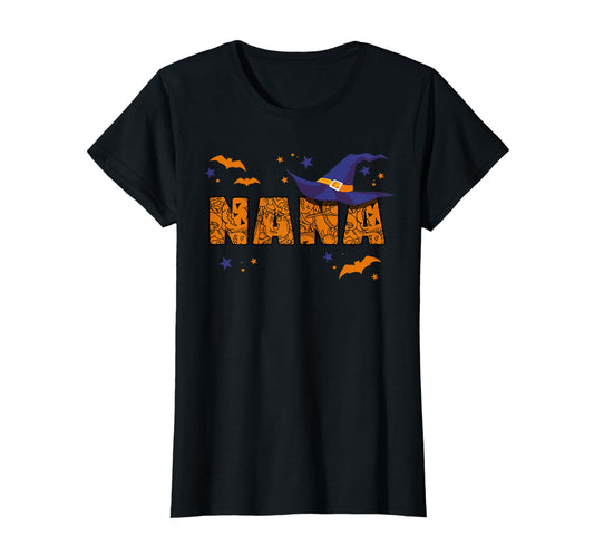 Nana Witch Cute Grandma Nana Halloween Costume Funny T-Shirt