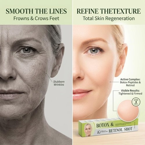 Skrmooning Retinol Serum Anti-Wrinkle Firming Cream-Skin Firming and Lifting Lotion, Natural Pore Minimizing Serum-Lifting Firming Fine Line Repair Suitable for All Skin Types (Pack of 2)