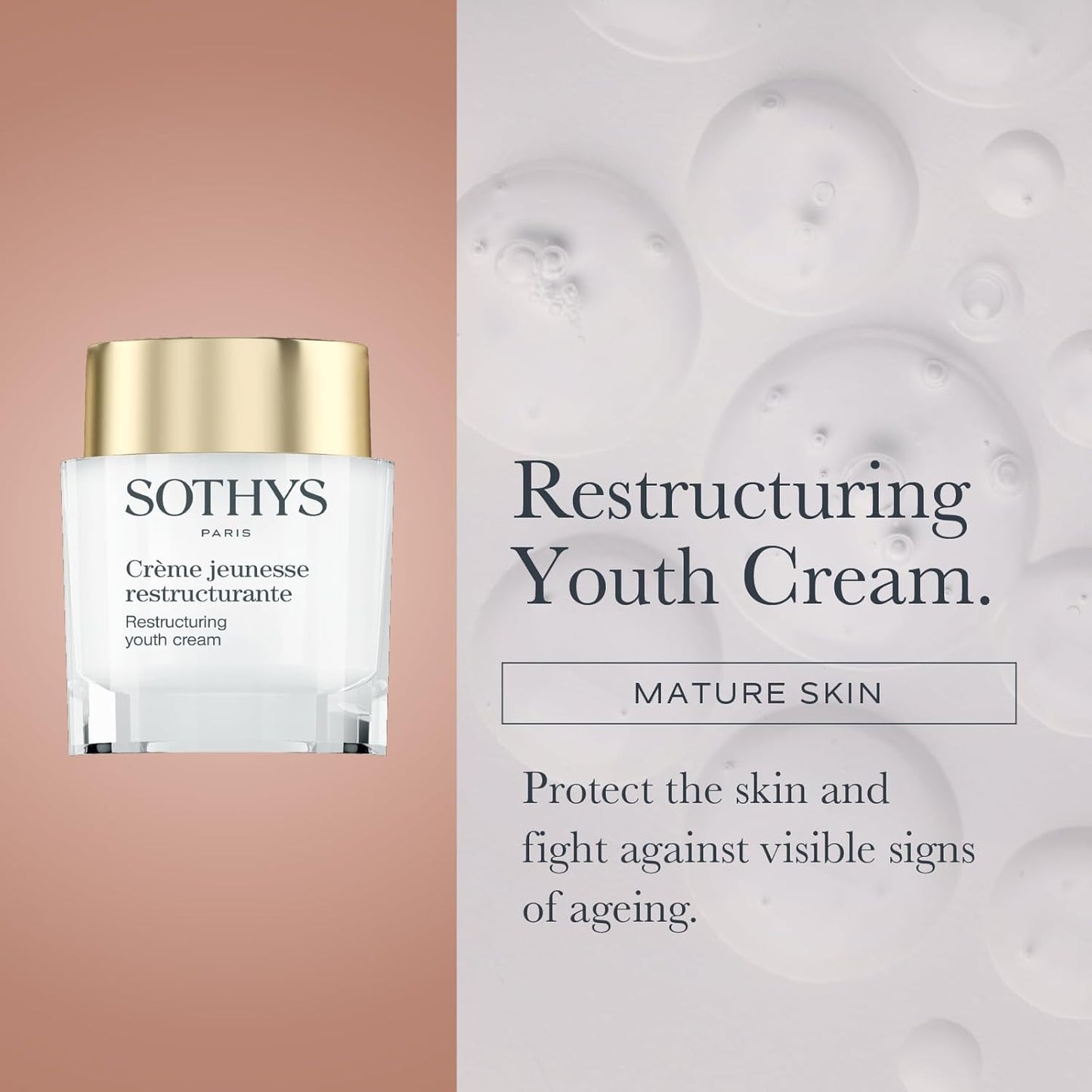 SOTHYS Restructuring Youth Cream - Anti-Wrinkle Face Moisturizer | Hydrating Facial Lotion