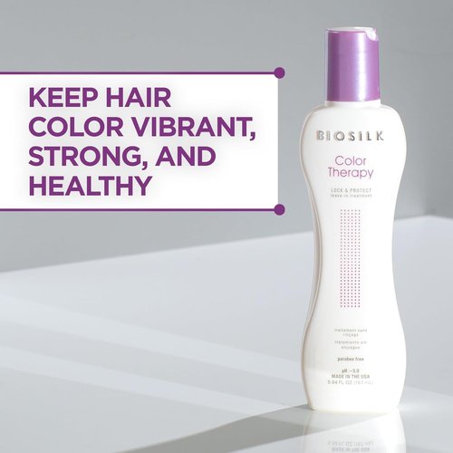 BioSilk Color Therapy Lock & Protect - Prevent Color Loss & Strengthen Hair | 5.64 Oz, Sulfate-Free