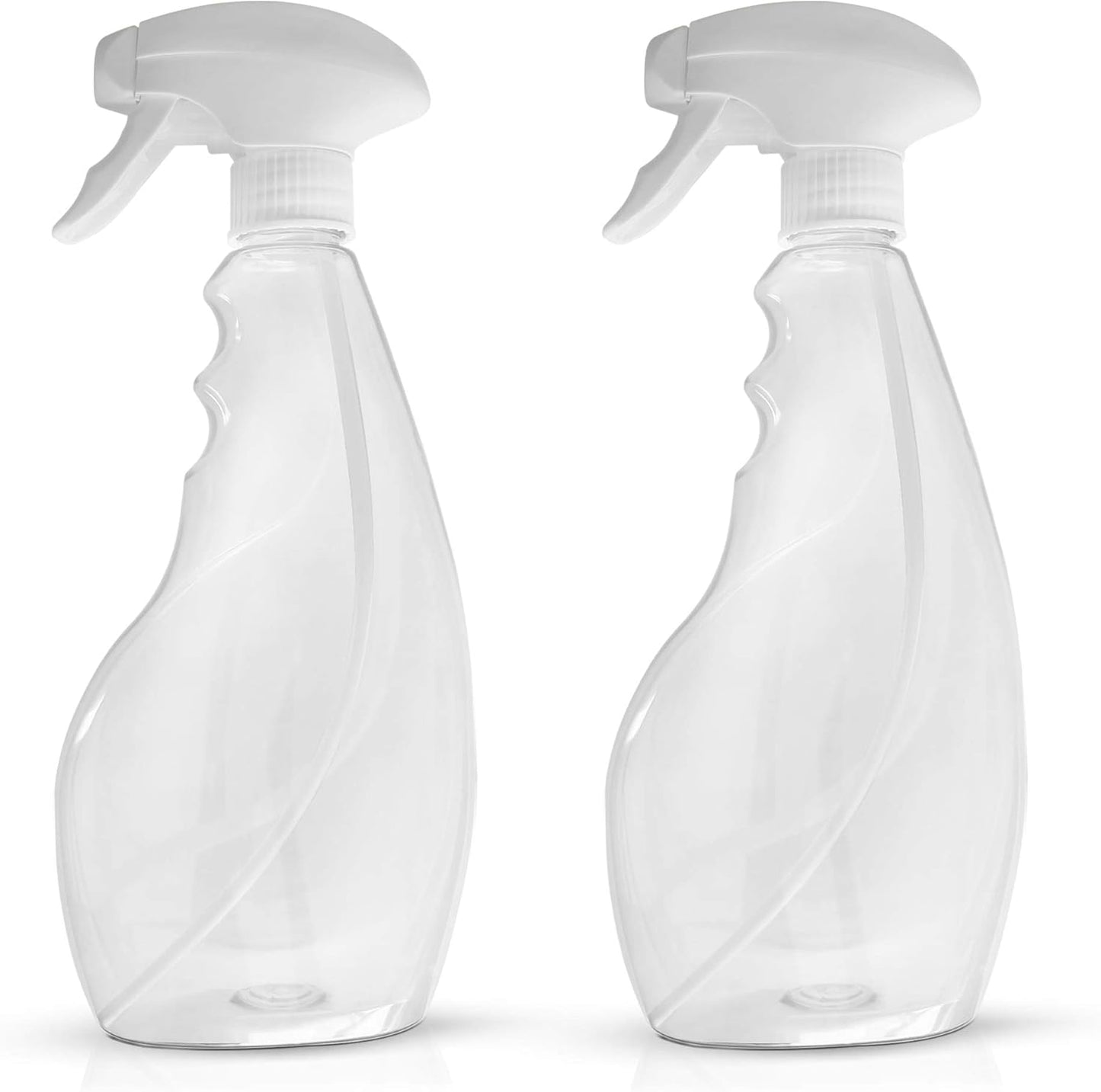 SPRAYZ 17oz Spray Bottles - Durable Trigger Sprayer for Cleaning, Gardening & Hair | Clear Plastic, Refillable