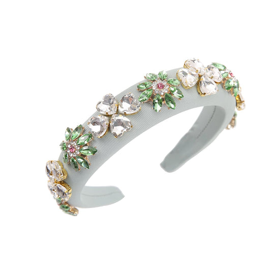 QIANXUAN rhinestones headband for women (Rhinestones Headband-23)