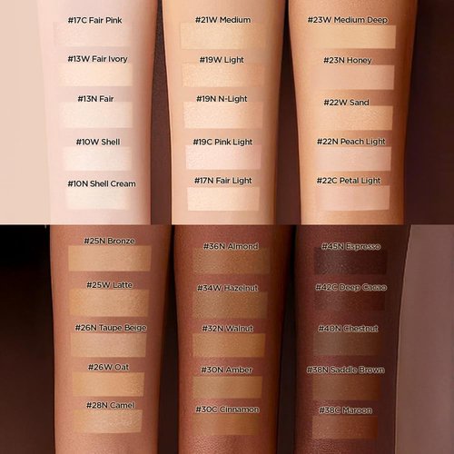 JUNG SAEM MOOL Essential Skin Nuder Cushion | Natural Finish, Buildable Coverage Cushion Foundation by Korean Makeup Artist (Mini, 0.17 Fl Oz), 13N Fair