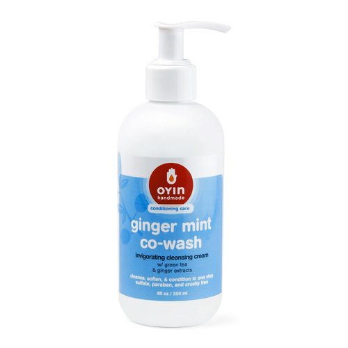 Oyin Handmade Ginger Mint Co-Wash - Invigorating Cleansing Cream with Green Tea & Ginger Extracts | 8 oz