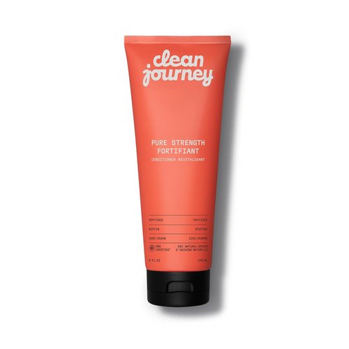 Cleanjourney Pure Strength Hair Conditioner - EWG Verified, Infused with Peptides & Biotin for Damaged Hair, 8 Fl Oz