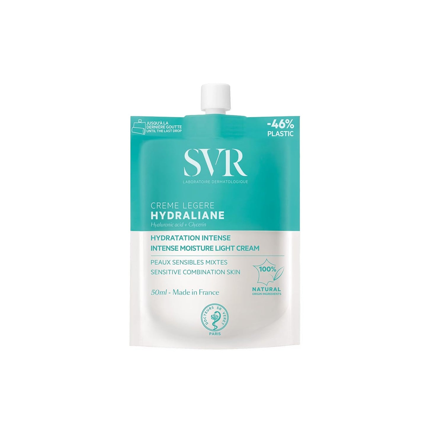 SVR Hydraliane Hydrating Face Cream - Lightweight Moisturizer for Sensitive Skin | 1.7 fl. oz. with Hyaluronic Acid