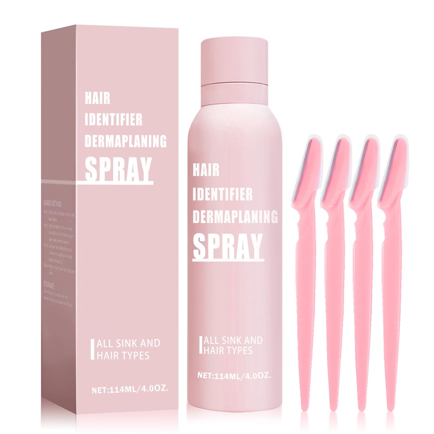 IONSGAKO Hair Identifier Spray for Face Shaving Powder for Women Skin Body Hair Identifying Spray for Face Dermaplaning Glow Reveal Face Spray Moisturizing Skin Care Dermaplaner Spray for Face