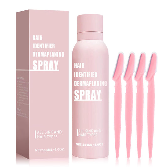 IONSGAKO Hair Identifier Spray for Face Shaving Powder for Women Skin Body Hair Identifying Spray for Face Dermaplaning Glow Reveal Face Spray Moisturizing Skin Care Dermaplaner Spray for Face