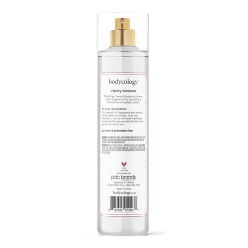 Bodycology Long-Lasting Fragrance Body Mist, Cherry Blossom, 8 fl oz (Pack of 2)