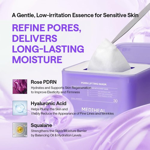 Mediheal Derma 365 Daily Mask - PDRN & Hyaluronic Acid for Deep Moisturization | 30 Sheets