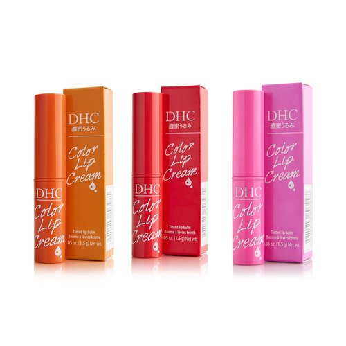 DHC Color Lip Cream Set - Hydrating, Long-Lasting Formula | 3 Vibrant Shades for All-Day Wear