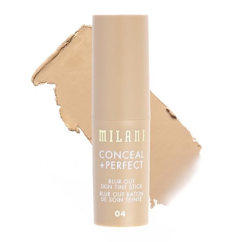 Milani Conceal + Perfect Blur Out Skin Tint Stick - Lightweight Tinted Moisturizer with Vitamin C & E - Soft Matte Finish 04-Light Warm-Neutral