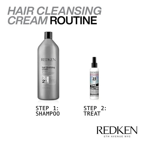 Redken Detox Cleansing Cream Shampoo - Clarifying Formula for All Hair Types | Removes Buildup & Strengthens Cuticle