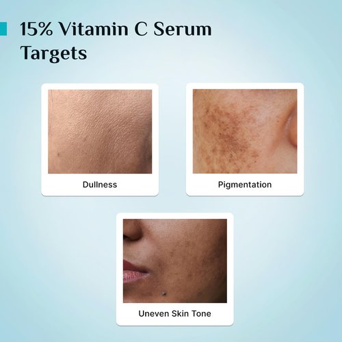 Pilgrim 15% Vitamin C Face Serum - Fragrance-Free Formula with Ferulic Acid & Vitamin E | 0.68 Fl Oz (20ml)